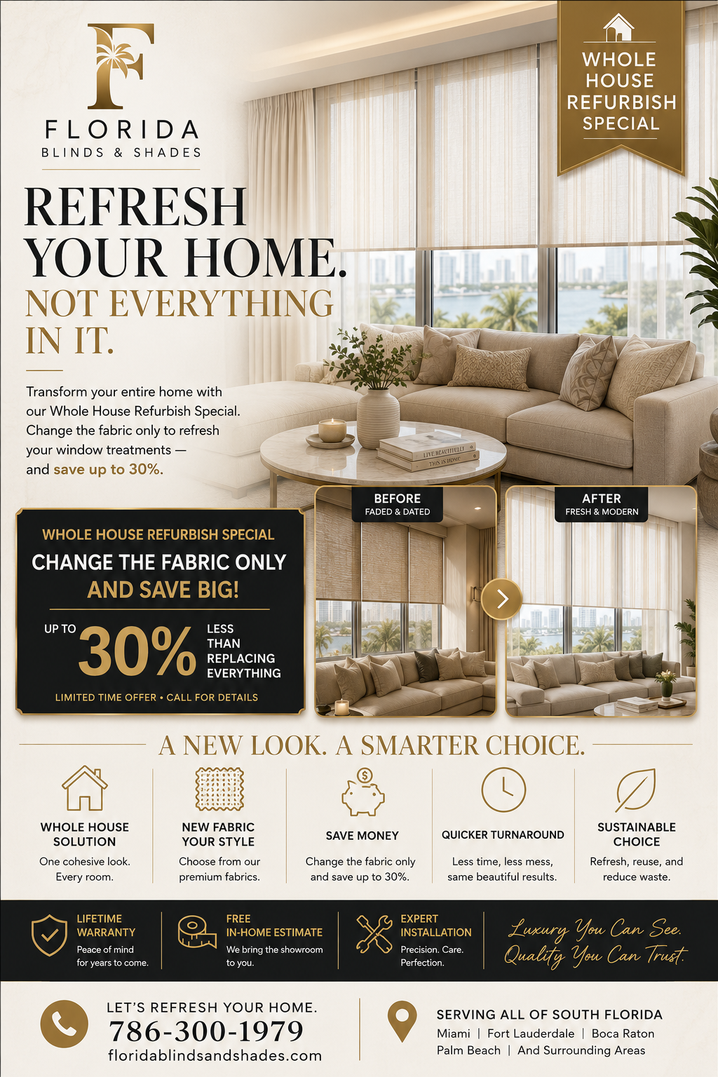 Whole Home Blinds Refresh Special